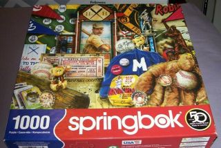 Springbok Vintage Baseball 1000 Piece Jigsaw Puzzle Xxx