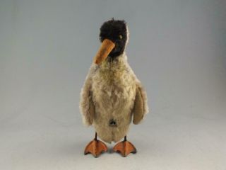 Antique German Wind Up Mohair Toy Duck Or Some Other Type Of Bird