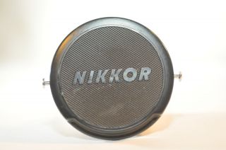 Nikon 52mm Bakelite Lens Front Cap Chrome Buttons Nikkor Nippon Kogaku Vintage