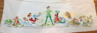 Vintage Walt Disney Productions Peter Pan Flat Sheet