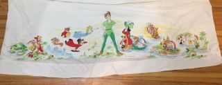 Vintage Walt Disney Productions Peter Pan Flat Sheet 2