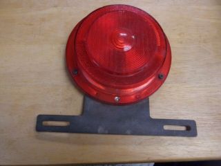 Vtg.  Reflect - O - Lite Tail Light 110 - 150 Sae - Ia - S - T - L - 69 With License Plate Holder