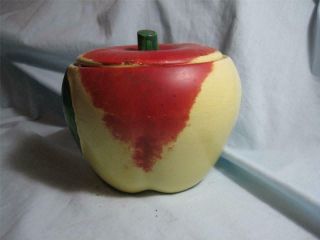 Vintage Hull Pottery Apple Grease Jar / Matches The Cookie Jar