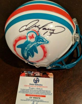 Dan Marino Miami Dolphins Signed / Autograph Nfl Football Mini - Helmet - Ga