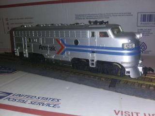 Vintage Tyco Amtrak 4316 Silver Diesel Engine Train Car Ho