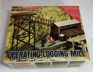 Vintage Life Like Tracksiders Ho Train Operating Logging Mill