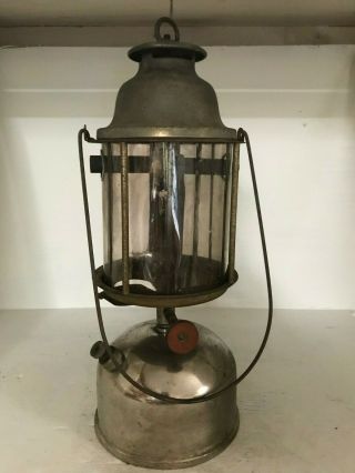 Vintage Gas Lantern Lamp - Mica Globe - Unsigned