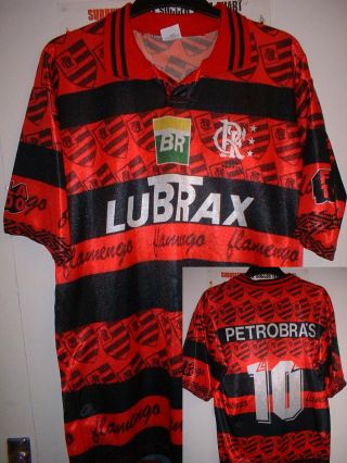 Flamengo 100 Years Adult Large Football Soccer Shirt Jersey Top Vintage Top
