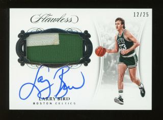 2017 - 18 Flawless Larry Bird Boston Celtics Hof Patch Auto 12/25