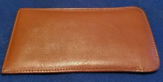 Vintage Coach Brown Leather Sunglass Eye Glasses Pouch Case Sunglasses