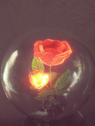 Vintage Aerolux Light Bulb 2 Electric Flower Rose Pink Vintage