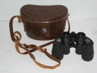 Vintage Nikon Nippon Kogaku Tokyo J - B7 7x 35 7.  3 Binoculars With Case