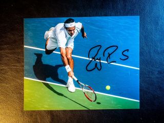 Roger Federer Signed 8x10 Tennis Photo Autographed W/