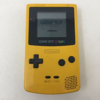 Nintendo Game Boy Color Handheld System Yellow Cgb - 001 Vtg 1998 E1a