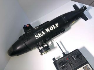 Vintage Nikko Seawolf Remote Controlled Submarine Sea Wolf Sub