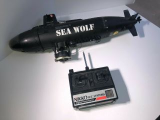 VINTAGE NIKKO SEAWOLF REMOTE CONTROLLED SUBMARINE Sea Wolf Sub 2