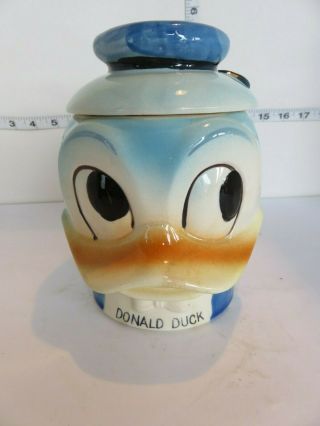 Vintage Disney Donald Duck Head Cookie Jar