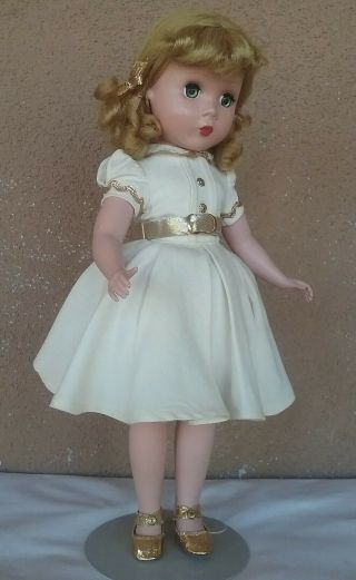 Madame Alexander Vintage Doll 1940s Maggie 14 " Tagged Dress Restrung 1 Owner