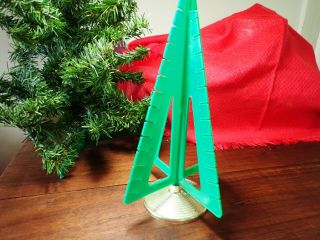 Vintage Revolving Christmas Card Tree In The Box 12 " High