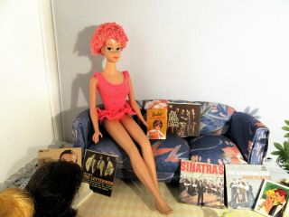 Vintage Miss Barbie In Swim Suit & Accessories 1964 1060 Near