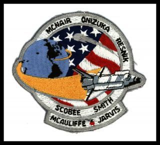 Vintage Nasa Challenger Sts - 51 - L 4 " Embroidered Sew On Collector Space Patch