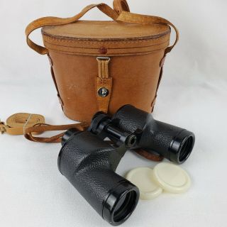 Vintage Swift Triton 7x35 Binoculars With Leather Case 2