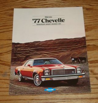 1977 Chevrolet Chevelle Sales Brochure 77 Chevy Malibu Classic Wagon