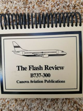 Boeing 737 - 300 Flash Review Booklet By Canova Aviation