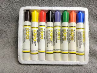 Sanford Expo Dry - Erase Markers Vintage 8 Color Set No.  83078