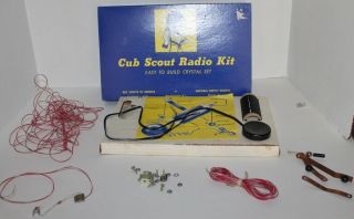 Vintage Cub Scout Radio Kit Crystal Set 1894 - National Supply