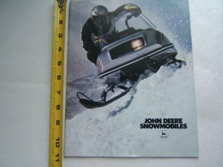 Vintage 1981 John Deere Snowmobile Brochure Liquifire - Sport - Trail - Spitfire