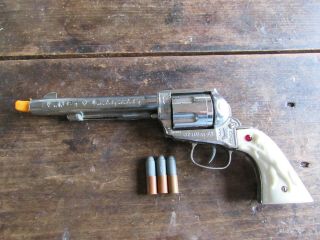 Vintage 1950`s Nichols Stallion 45 Cap Gun Pasdena Texas U.  S.  A.