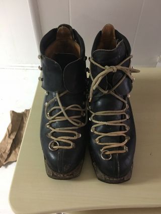 Vintage Black Koflach Austria Ski Boots Size 11.  5 M