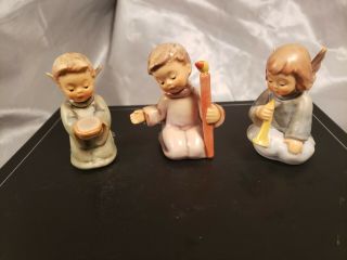 3 Vintage Goebel Hummel Nativity Angels,