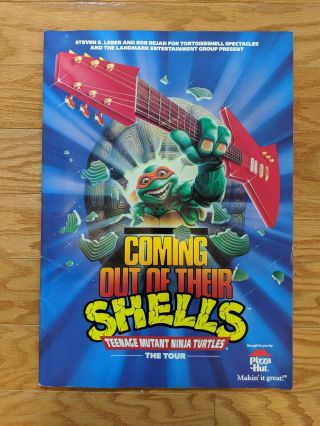 Vtg Teenage Mutant Ninja Turtles 1990 Coming Out Of Their Shells Tour Book Tmnt