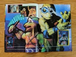 VTG Teenage Mutant Ninja Turtles 1990 Coming Out of their Shells Tour Book TMNT 3