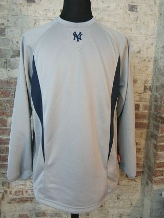 Vtg Vintage York Yankees Majestic Therma Base Pullover Ls Shirt Men 