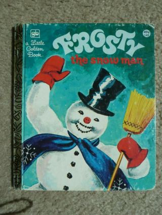 Vintage 1976 Little Golden Book Frosty The Snowman,  Hard Cover Golden Press