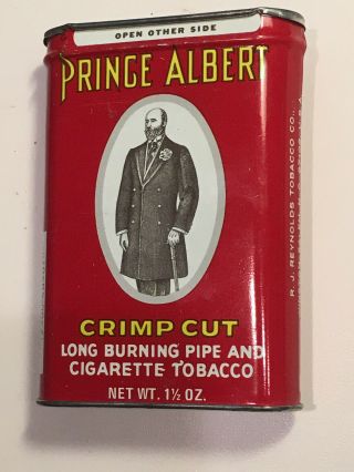 Vintage Prince Albert Pocket Tobacco Tin 1 1/2 Oz.