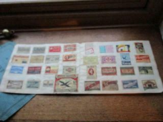 Large quantity of vintage Paper Matchbox Labels in an album 2