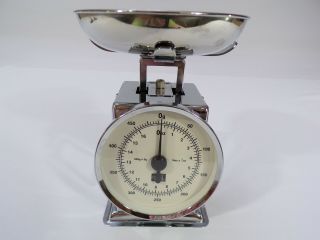 Vintage Food Weighing Scale Mechanical Accurate Measures 1/4 Oz Increments To 1