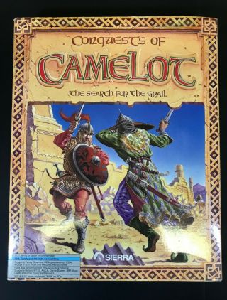 Vintage Conquests Of Camelot: The Search For The Grail 3.  5 " & 5.  25 " (pc,  1989)