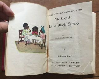 The Story of Little Black Sambo Helen Bannerman Vintage Book 3