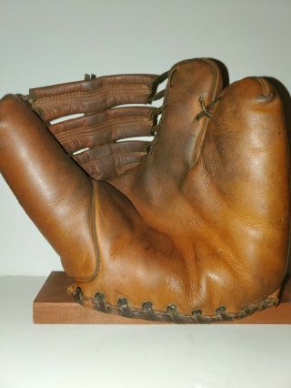 Vintage Wilson Ball Hawk Two Finger Leather Baseball Glove 2