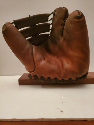 Vintage Wilson Ball Hawk Two Finger Leather Baseball Glove 3