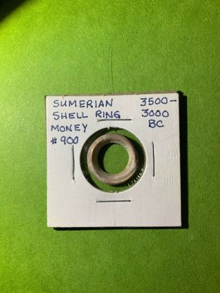 Ancient Sumerian Shell Ring Money 3500 - 3000 Bc
