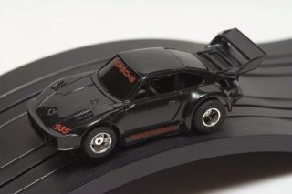 17 Vintage Tyco 440x2 Ho Slot Car Black Porsche 935