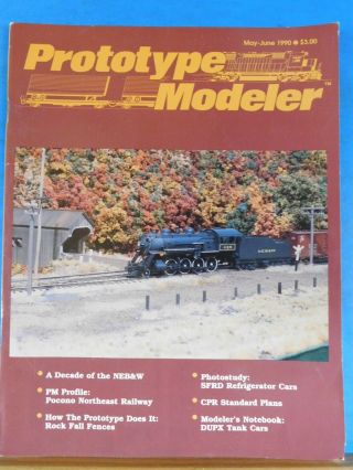 Prototype Modeler 1990 May June Dupx Tankc Ars Pocono Northeast Railway Rock Fal
