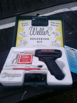 Weller D550 Pk Soldering Gun Kit (vintage,  Made In America,  Factory Plastic Case