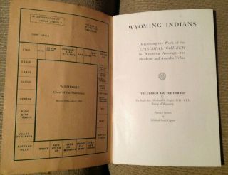 1943 Book WYOMING INDIANS Episcopal Church,  Shoshone and Arapaho Tribes,  Bonus 3
